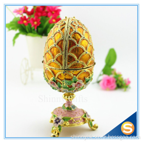 100% handmade egg music box trinket box